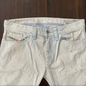 Distressed Diesel Thanaz Skinny Jeans - 31x32